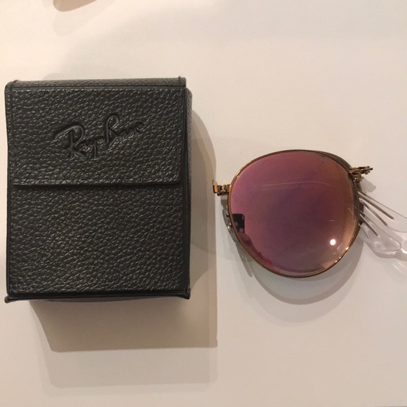 Foldable circle ray ban sunglasses - Picture 7 of 7